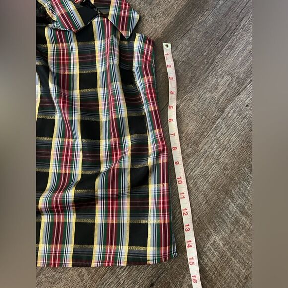 Talbots Sleepless Plaid Top-Size Small Petite - Picture 5 of 9